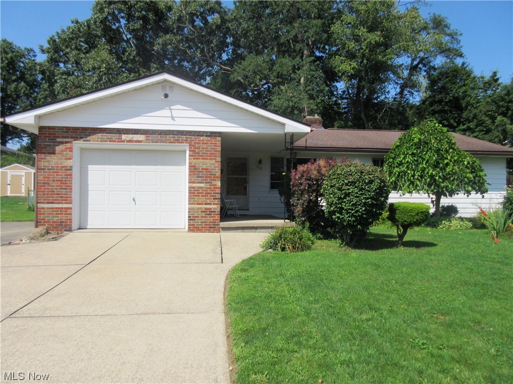 This is not your typical ranch home! This one floor living home lives very large, with an eat-in kitchen, formal dining room, three very spacious bedrooms, one full bath and one half bath, and stunning solid hard wood flooring throughout. This home has been meticulously maintained and is immaculate. Move right in! This super home sits on a double sized lot, and has a large backyard that is fully fenced in. You will enter from the front door into the large living room with hardwood floors, then flow into the formal dining room, and adjacent eat-in kitchen with wall oven and refrigerator ( stays with the property), as does the washer and dryer.. There is a conveniently located half bath off the kitchen. The 3 bedrooms have have good sized closets, hard wood flooring and are ample sized! There is a full bath in the hallway leading to the bedrooms. The deep attached garage is equipped with water access , door opener, and electric. There is an added bump out to the left of the driveway for
