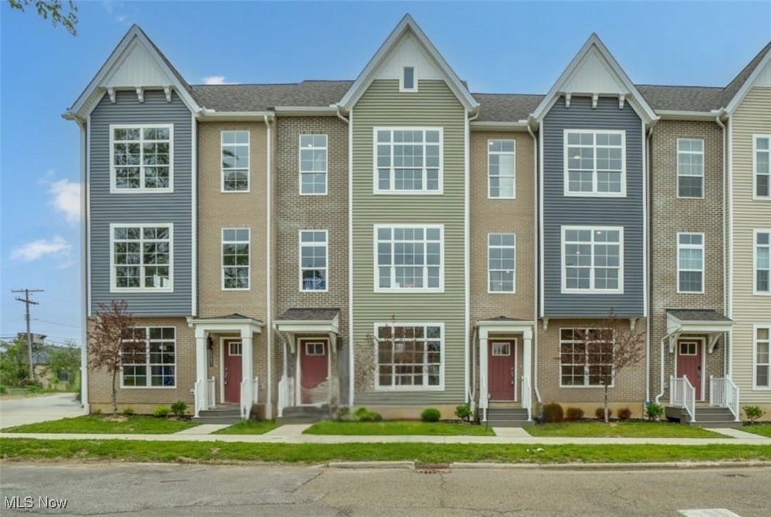 Experience the epitome of modern living with these brand-new townhomes in The City of Beautiful Homes. Situated on South Taylor Road, South Taylor Place will feature 30 elegant residences in this vibrant, expanding neighborhood. Conveniently located just a short drive from the Cleveland Clinic Main Campus and University Hospitals, these homes provide easy access to major amenities. Upon entry, step into the first floor from either the main entrance or the attached garage, which leads to a guest bedroom complete with an ensuite full bath. The second floor showcases an open-concept kitchen and living area, highlighted by stunning quartz countertops and a spacious island. Each residence is outfitted with premium KitchenAid appliances, including a microwave and dishwasher, as well as an electric fireplace for added comfort. The third floor hosts the primary suite, featuring an ensuite bath with a fully-tiled shower and glass shower door. Additionally, this level includes a second bedroom, a full bathroom, and a stackable laundry closet for convenience. Eligible 15 Year Tax Abatement - only pay taxes on the land value! EnergyStar Rated home promising up to 33% lower utility bills