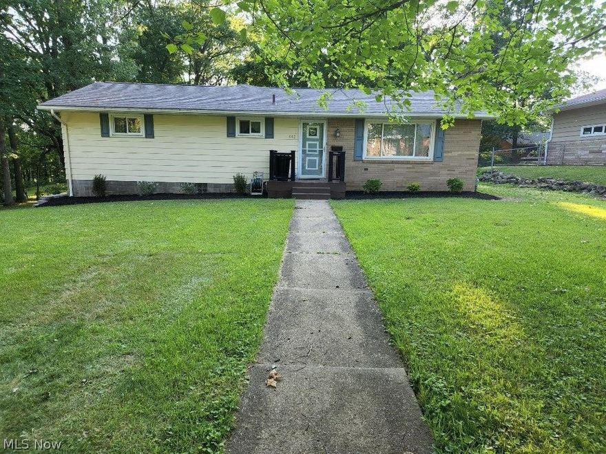 Looking for a one floor living home? Welcome to this 3 bedroom 2 full bathroom ranch in Ravenna that sits on over an acre! Park like setting on a dead-end street with a wooded lot. The classic eat-in kitchen opens into the living room that boasts a wood burning fireplace. The spacious family room features a wet bar perfectly suited for entertaining. The master bedroom features large closets and a full bath. The overhead garage has a gas heater and is large enough for all your recreational vehicles. The Updates include roof (2015), windows, furnace/ac, and a transferable warranty. Don’t wait, call to schedule your private showing today!