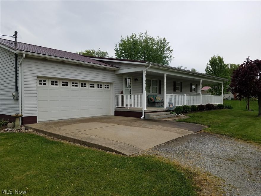 Country charm and comfort for this move-in ready 3 BR, 1 FB home on 2 great lots with 2 car garage and detached garage.  Large finished basement with lots of storage.  See this one quick!