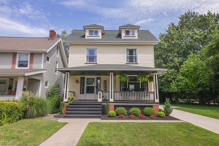 Pride of home ownership is on full display with this charming colonial right in the heart of Lakewood. This home has 3 bedrooms on 2nd floor with a finished 3rd floor that the current owners use as their master suite. New carpet installed on stairs and 3rd level of home. All new hot water tank, furnace and central air installed in 2020. New extra wide driveway with a parking extension has also been added in July of 2020. The custom pantry was built for the space that is currently in and will stay with home. The hardwood floors and window seat in dining area add the coziest touch to this lovely home as well! Enjoy your mornings/evenings on your beautiful front porch admiring all of your beautiful meticulously cared for landscaping. Ring doorbell and Nest thermostat stay with home. Within walking distance to Lakewood food truck park, restaurants, night life, shopping and more! Call or text today for your private tour!