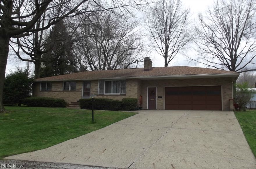 Great Brick Ranch that is move in ready. Fireplace in living room with hardwood floors. 3 bedrooms, attractive kitchen with dining area. Full glazed tile basement with fireplace and glass block windows. Full bath first level and in basement. Gas heat and central air. Screened porch. Double attached garage.