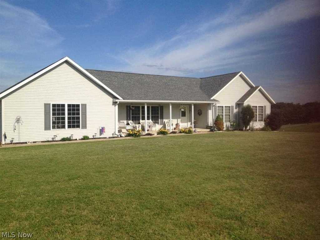 Beautiful ranch style home situated on 3 country acres. Large rear deck, large country kitchen, first floor laundry/mud room, Superior Brand basement walls, master suite with walk in closet and bathroom, tons of cabinet space, family room and full bathroom in the lower level, PLUS an additional garage door for storage in the basement!