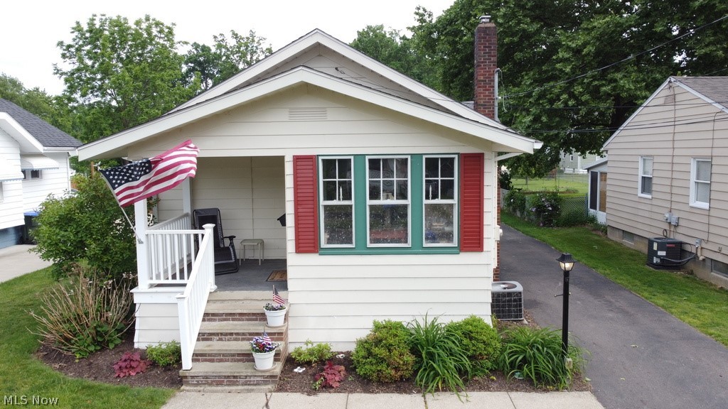 Welcome home to 842 Curtis Avenue, this lovely bungalow sits in Cuyahoga Falls on a well landscaped lot. This charming gem has been well maintained and offers two bedrooms and 1 ½ baths along with a living room with fireplace, dining room with built-in shelving nooks, kitchen with updated floating vinyl floor. In the basement you will find a Bar built from 100yr old oak flooring for enteraining. Beautiful back yard with privacy fence. Steel backdoor with keyless entry, Plenty of storage in the attic. Double car garage with added storage loft. Many updates include gutters and downspouts 2015, dishwasher 2015, stove 2016, full bathroom 2016, driveway paved 2019, garage roof 2020, privacy fence 2020, living room carpet 2020, new kitchen floor Tru-Cor floating vinyl 2021. Also washer & dryer in basement is included. Home Warranty is being offered. Sale is contingent upon seller's house closing around July. Don't miss out on this great home! HIGHEST & BEST OFFER BY SUNDAY JUNE 12TH 6:00PM