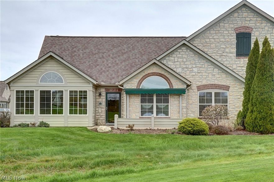 Picturesque Golf Course and Pond Views Overlooking Hole #1 of CIC’s Arthur Hills Championship Golf Course! Great Condition with Numerous Upgrades!  Gorgeous Old-World Style Tile floor, New Luxury Vinyl in the Den, Beautiful Kitchen with White Cabinets, Corian Countertops, Tile Backsplash and Stainless-Steel Appliances. The Owners Suite offers Vaulted Ceilings and large double sink bath, Tile Shower, Corian Countertops and Walk-In Closet with Upgraded Laminate Closet System. Den has custom built in cabinets for added storage and display. The Canterbury Floor Plan offers 2 Bedrooms, Den, Sunroom, 2 Full Baths, Soaring Ceilings and Large Windows Throughout. Resort Living at its Finest in this Low Maintenance Community. Reasonable Catawba Island Club Memberships are Optional and only a Golf Cart Ride away to this Lake Erie Paradise. Relax on the Patio with Scenic Views and Enjoy the Resort Lifestyle! Just a short walk to the Community Center with Fitness Facility, Heated Pool and Gathering