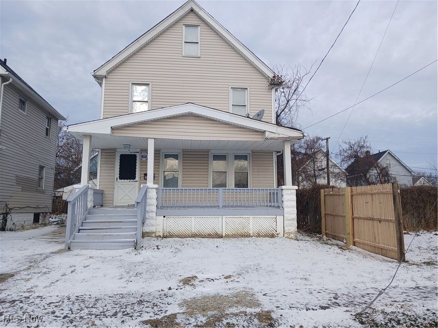 Nice single family home.  Lots of upgrades.  Home has vinyl siding and vinyl windows.  Lots of newer fixtures and upgraded rooms.  All 3 bedrooms have newer laminate flooring.  All new light fixtures throughout.  House is move-in ready or add to your portfolio.  Appliances will Stay.