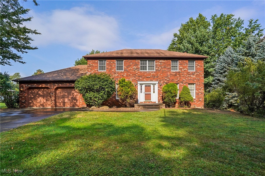 Beautiful Brick Colonial in Riverside School District on 1/2 acre backing up to a park. The original model home for Lancaster Ridge offers large rooms, great layout and endless potential. Spacious Eat In Kitchen is lined with oak cabinets, double SS Sink, appliances, pantry and eating area open to the family room making for a wonderful gathering space. Plus formal dining room and living room that can make for a perfect home office, first floor laundry room with washer and dryer and half bathroom complete the main living spaces with lots of natural light. Generous primary bedroom with walk in closet and private full bathroom featuring walk in shower. Three additional large bedrooms with nice closet spaces and ceiling fans. Full bathroom has separation door to allow two spaces - One to shower and one to use the sink at same time. Unfinished full basement offers so much additional space and potential. Storage shelving, sump pump, and insulated walls are just waiting to be used. Attached garage has a bonus bump out storage area, garage door opener, water, attic access and front facing. Family room has sliders leading out to the deck overlooking the serene backyard. The deck will need to be replaced. Use your imagination when determining what to do with this space, the options are endless. Don't miss the shed located in the back of the property close to the park behind. Such a tranquil location. Several photos have been virtually staged to show the opportunity this brick beauty has to offer. Come make the spaces your own. Conveniently located near shopping, restaurants, highway access, parks, and medical.
