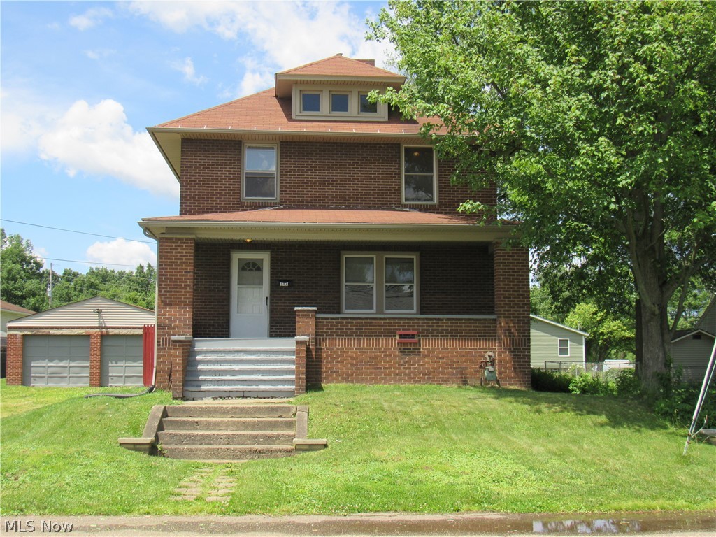 Have you been waiting for that Two Story All Brick Family Home with tons of storage to upsize to? If you have, you must see this one before it's gone! As you approach the home you will be greeted by a very inviting front porch waiting for your swing! Come into the spacious newly carpeted natural light Living Room. Off of the LR is the Open Concept Dining Room & Kitchen w/new Laminate Flooring. Kitchen offers ample cabinetry, countertops, tile backsplash, newer Appliances! Leading from the Kitchen is the passageway to the Basement or the side entry door. As you leave the Living Room to the second level you will notice the front coat closet, beautiful wood staircase, & crown molding. Three large corner Bedrooms offer ample floor space & closets. Master Bedroom has new carpet, newer closets with lighting, sitting area, and crown molding. The opposite corner Bedroom offers entry into the walk up attic. The rear Bedroom offers a large closet. Full Bathroom has a Tub/Shower combination. Off