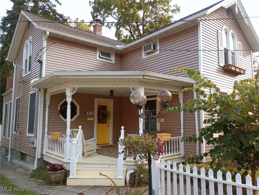 MOTIVATED SELLERS JUST LOWERED THE PRICE!  Welcome to this 131-year-old charmer nestled in a quiet neighborhood, just a short walk from town and Oberlin College. This home offers the perfect blend of convenience and tranquility, with fine and casual dining options, downtown shops, and grocery stores all within easy reach.  Step inside to discover 5 spacious bedrooms, each with ample closet space, and 2 full baths. Gorgeous natural woodwork, wood floors, and a decorative fireplace in the front Living Room.  The radiant heat ensures a comfortable atmosphere year-round, while the hardwood floors and beautiful woodwork add character throughout the home. The refinished master bedroom floor is a standout feature.  Enjoy the outdoors on the 30x20 main deck and the 15x13 pool deck, perfectly shaded for relaxation, overlooking a very private backyard that backs onto Plum Creek and the Oberlin College Arboretum—a bird lover's paradise with sightings of eastern Bluebirds, Baltimore Orioles, and Cardinals.  Additional highlights include a new roof (2024), a new deck, an above-ground pool, and a hot tub hook-up. The property also features a lovely front porch, a fenced-in dog kennel or chicken coop, and a detached garage (25’ x 36’), currently used as a 1-car plus woodshop.   With a generous lot size of 65 x 228, this home offers plenty of space for outdoor activities. Bonus: the 2 parcels are located next to a parcel owned by the College, so no one can build near you! Don’t miss the opportunity to make this serene retreat your own!