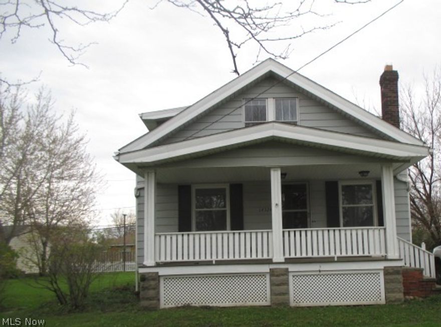 Great curb appeal with this Cape Cod style home in Maple Heights! Relaxing and peaceful front porch entry. Living room with wood-burning fireplace. Formal dining room with corner built-in shelves. Light & bright kitchen with dining area and lots of cabinets. Fully enclosed sun room. Main level bath features a claw foot tub and shower. Upstairs bedrooms are spacious and have polished wood flooring throughout. Basement has laundry room and is partially finished as rec room. 2-car detached garage plus extra space for RV or boat! All offers must be submitted with pre-approval letter or proof of funds.