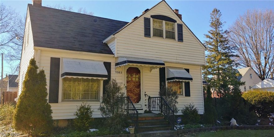 SPACIOUS bungalow situated on a deep fenced corner lot across from West Creek. Not your typical bungalow! Updated kitchen opens to dining room or living room. Huge addition offers family room w/ fireplace, master bedroom and large bathroom; Two bedrooms on first floor plus finished second floor bedroom, half bath, and lots of closet space. Full second kitchen in basement and finished recreation room with fireplace. Two covered patios! Deep lot! Large two car garage! This home has been lovingly maintained and awaits a lucky new owner!