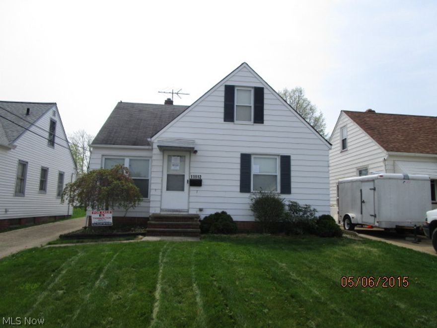 *Multiple Offer Notification* The seller has requested that highest and best offer be submitted to the listing agent on or before 06/02/2015 5:00 PM EST - All buyers agents must proivide the attached Multuple Offer Disclosure Form with highest and best offer. Aluminum sided Cape Cod located on a great street in the City of Garfield Heights. The property features a 1 car detached garage, newer windows, and central air. The finished second floor acts as a large master bedroom with ample closet space. The interior also features updated kitchen cabinets, updated electrical panel, and a updated hot water tank. The basement is unfinished but offers a dedicated laundry area with a double sided laundry sink and a large unfinished rec room. The buyer must assume any and all City of Garfield Heights Point of Sale requirements prior to title transfer. This property is owned by The Secretary of Veterans Affairs and Sold As-Is and Where-Is with No Disclosures, Expressed or Implied. The property was
