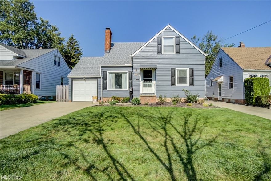 As you enter this adorable cape cod you will immediately be drawn to the beautiful hardwood floors that run thru the
entire 1st floor. Also on the homes 1st floor you will find 2 bedrooms and a full bath with a tiled shower. Upstairs is the
homes 3rd bedroom with built-ins, a walk-in closet, and a half bath. This home offers a spacious living room with gas
fireplace and an amazing, large picture window, a new front door, as well as a new storm door. The homes updated kitchen
with stainless steel appliance and granite countertops are sure to please. Washer & Dryer are included. Off of the homes
dining room, you will enjoy spending time in the sunroom that leads out to the patio and fenced in back yard. This home
offers much more storage space than one would expect. Updates include: new roof and gutters (21), updated electrical
panel (21), updated plumbing (21), and exterior paint (21). Schedule a private showing today as this home won't last!!