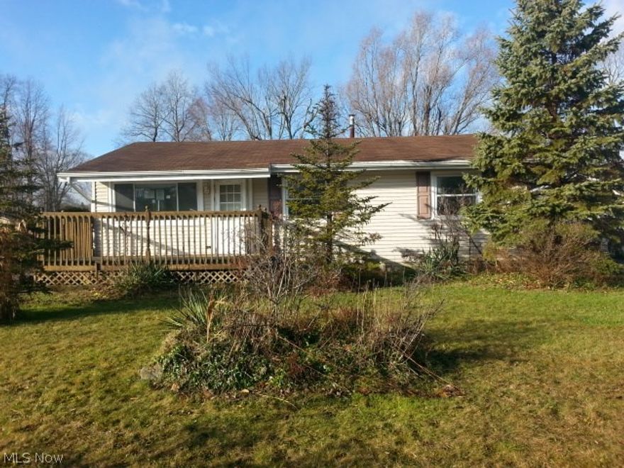 Awesome 4 bedroom ranch with 1 full, 1 half bath and a full basement! It features vinyl siding, a back patio, central air and more! Large living room and good sized bedrooms! Set up a showing today!