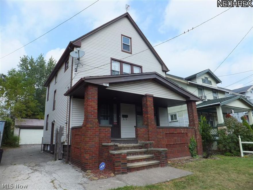 Vinyl sided colonial,large front porch,updated kitchen,1/2 bath 1st floor,newer windows,natural woodwork,remodeled bathroom,updated 100amp electric box,central air,walk-up 3rd floor attic,wood privacy fenced yard,2 1/2 car garage w/opener