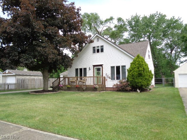 Welcome home to 110 French St Berea, Ohio 44017!Lovely updated cape cod home! Enjoy the large eat in kitchen and oversized living room with separate seating area. Perfect space for entertaining. This home offers two nice sized bedrooms on the first floor and a large master with a huge walk in closet along with nicely updated full bath. This master suite offers peacefulness and relaxation. These are just a few of the inside features. Outside you will enjoy impeccable landscaping and a very private backyard with a patio for hanging out or entertaining as well.