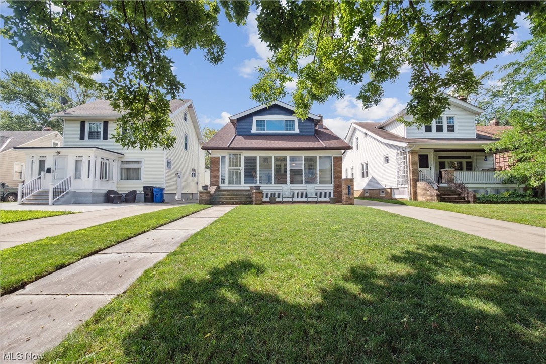 Don't miss out on the opportunity to own this meticulously maintained and beautifully updated bungalow home in the heart of West Park. You are welcomed by a spacious Enclosed Front Porch that is perfect for entertaining. Then enter this remodeled 3 bedroom, 3 bath with hardwoods throughout. Enjoy this spacious floorplan with an eat-in kitchen and appliances included that boasts granite counters,updated backsplash and ample cabinet storage.The master bedroom is spacious with its own ensuite and a walk-in closet.Relax by the cozy gas fireplace that has clear site lines into the dining room and kitchen.Step out into a spacious fenced in backyard oasis that includes a 2021 concrete patio with a built in bench and pergola, and a generously sized 25' x 30' 3.5 car detached garage.The garage door is 16'x10' with an additional man door and side mounted garage door opener with backup battery and WIFI.A High efficiency furnace was installed in 2022,Central Air was updated in 2022,Tankless Hot Water Tank in 2021,Roof replaced in 2021,Stage 2 Electric car charging station installed in 2021,Garage installed in 2020,Exterior paint completed in 2021,Goalrilla basketball hoop installed in 2023.50" TV in garage and kitchen to stay.Basement was waterproofed by the previous owner.This home is in a very desirable neighborhood and is completely turn-key and move-in ready near many conveniences such as major highways,shopping centers & malls,restaurants & much more.Schedule your appointment today!