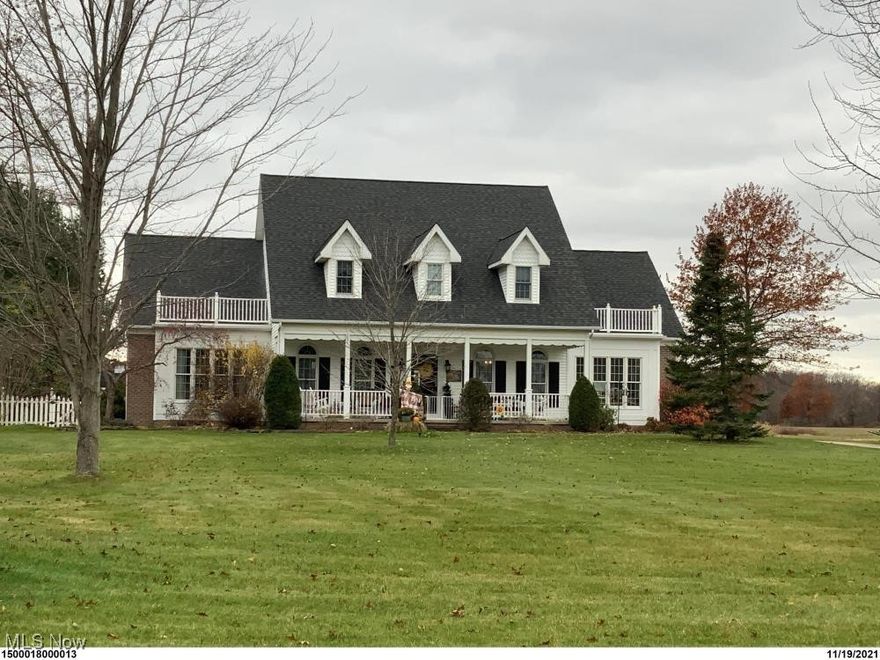 Discover your dream home at 15000 Whitehead Road in the tranquil setting of LaGrange. This captivating 4-bedroom, 2.5-bathroom modern farmhouse sits on a sprawling 33.75-acre lot, blending rustic charm with contemporary flair. Accentuated by ample curb appeal, the home welcomes you with a charming front porch featuring updated wood columns and lush new landscaping. Step inside to bask in the elegance of custom-built woodwork and expansive hardwood floors illuminated by large windows. The heart of this home, the kitchen, boasts a large island with counter seating, bright white cabinetry and appliances including a new cooktop, and is freshly painted - perfect for entertaining or enjoying family meals. Adjacent, a formal dining room offers space for elegant dining experiences. Each bedroom is generously sized, ensuring comfort and tranquility, with the master bedroom freshly painted for a crisp, inviting feel. The first floor's large additional room offers a versatile space ideal for a home office or library. The home's aesthetics extend to the black aluminum fenced-in back yard with a shed, perfect for pets or children’s play. Discover a unique lifestyle with a charming chicken coop, small pole barn, and a fenced-in half-acre pasture, ideal for livestock or equestrian pursuits. Outside, 15 acres are designated for agricultural use, currently nurturing income-producing soybean fields. The large barn has room for stables, equipment storgae, and a hay loft. Other notable inclusions are an additional pole barn, natural water well, new geo-thermal system with a lifetime warranty, and a commercial water tank. The stunning sunsets that can be seen from this property truly show that this peaceful haven is wrapped in serenity. Don't miss your chance to claim this unique piece of paradise! Reach out today to schedule a viewing and begin the journey to making this dream property your own.