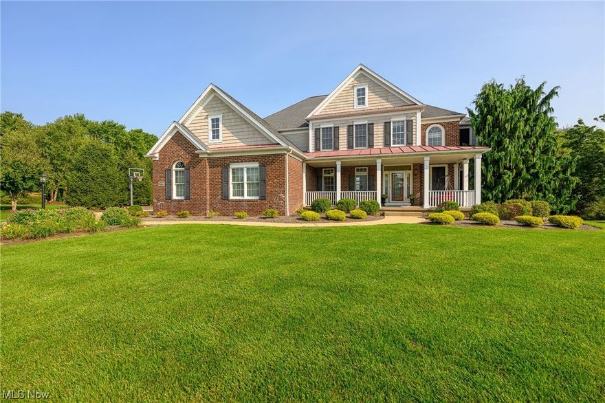 This stunning Jackson Township home is a John Hershberger former Parade of Homes entry featuring 4680 total sqft of living space, 4 bedrooms and 4.5 baths. The home is beautifully enhanced with hardwood flooring, architectural niches, columns, arches and shelving. A spacious two-story foyer leads to the formal dining room and great room with 10' ceiling and gas fireplace. The cherry kitchen features granite countertops, cooktop, two wall ovens and a pantry closet and opens to a spacious dinette and hearth/morning room with fireplace. The 12'x12' first floor laundry room provides a spacious and pleasant space to tackle the chore. Upstairs you'll find a large master bedroom with ensuite bath and walk-in closet. Another bedroom provides a private attached bath and two bedrooms share a large Jack & Jill bath. The 18'x14' bonus room can serve as a game room, study, playroom, craft room, etc. The  lower level is beautifully finished with a large recreation room with bar and half bath. Enjoy the outdoors on the cozy covered front porch, beautiful screened porch or patio. The 3 car side-load garage offers plenty of storage space while a shed provides additional storage. The professional landscaping is maintained by a full yard irrigation system. This home has everything you need...and then some!