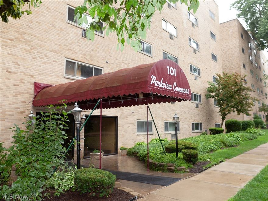 Adorable, cozy, loaded with charm and updates galore! This one bedroom condo is located in the heart of Berea near the Metro Parks, Baldwin Wallace University, shopping and transportation. This second floor condo has been freshly painted throughout, has a spacious living room with brand new wall AC unit (June, 2022) and windows that fill the rooms with natural light and fresh air. All electrical outlets and box/panel have been updated and/or inspected (2021). The open floor plan leads to an updated kitchen that includes new plumbing, new sink and countertop, new stainless stove, and a new stainless refrigerator (2021). There is a full bath just outside the bedroom with a recently caulked bathtub and new plumbing under the sink (2021). Just down the hallway from the unit is a shared laundry facility. There is a lobby and mailroom also located on the main floor and the intercom system allows you to open the main door to guests, offering added security. **See home improvement list**