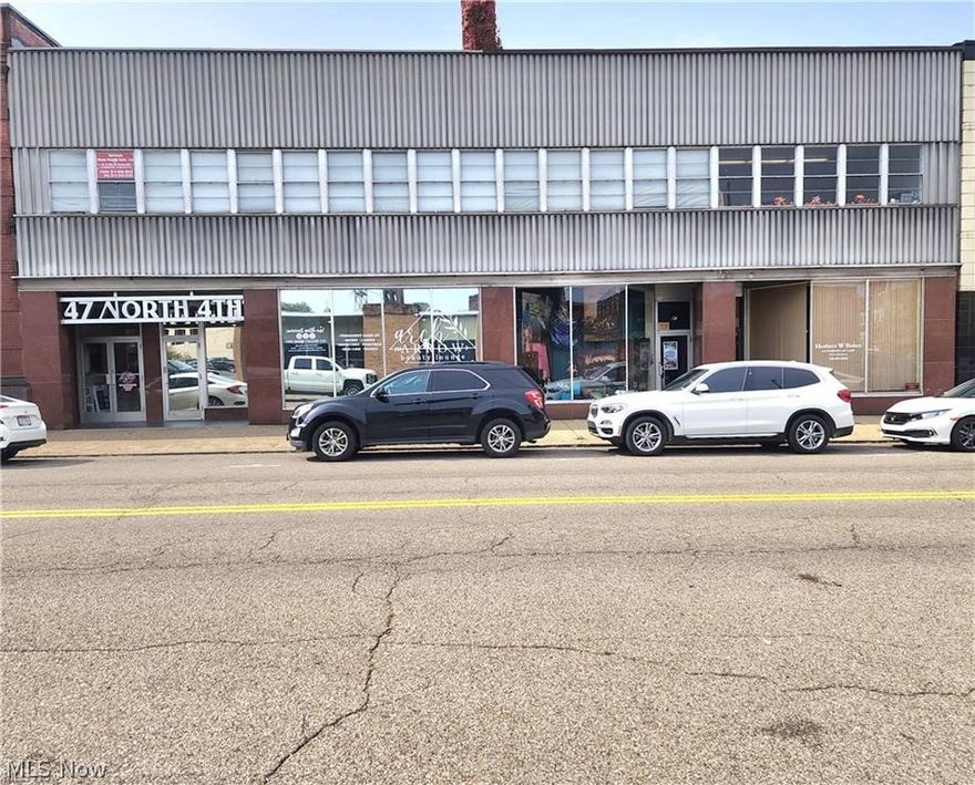 1875 sq ft of open office space with separate kitchenette and half bath and storage closet. Office is second floor with 2 entrances/exits. All utilities are included except phone and internet. In the heart of downtown Zanesville.