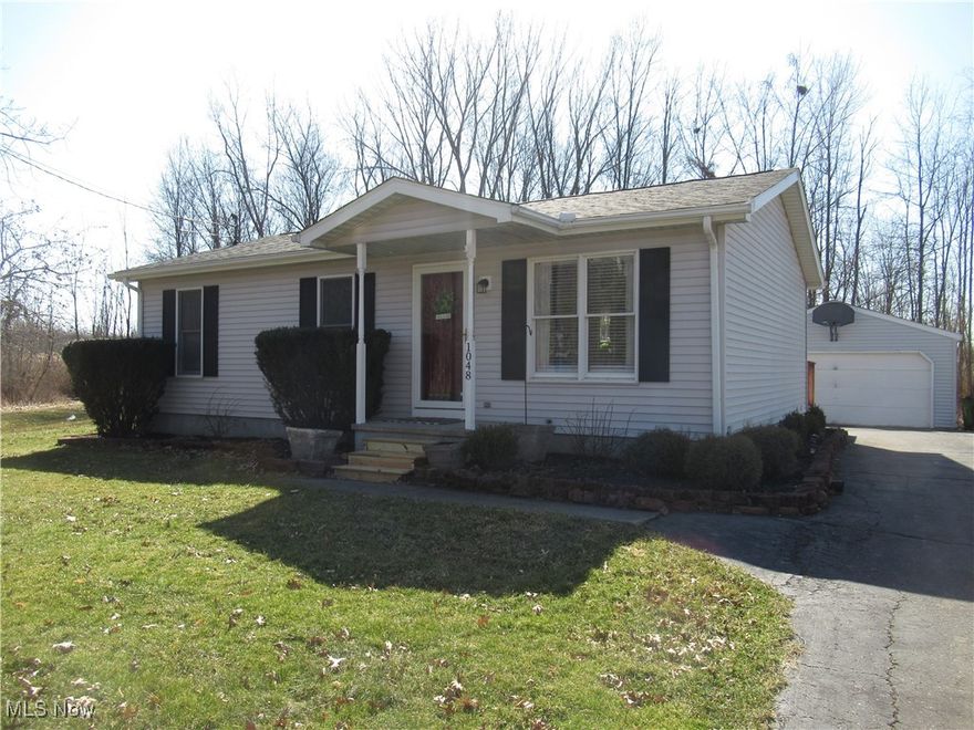 Pride of ownership lives in the 3 bedroom ranch home.  Walk into the living room area with freshly painted walls, new baseboards, and carpet floors.  Updated eat-in kitchen with newly painted cabinets, newer faucet, newer light fixture, laminate floors, and newer appliance to stay. Master bedroom freshly painted, newer ceiling fan, double closet, and carpet floors. The other two bedrooms with double closets and carpeted floors. Full bath freshly painted, newer faucet & laminate floors. Back entrance with new shiplap wall leading to a new 24 x 16 deck. Basement area with a luxaire furnace, a/c, 40 gallon hot water tank, 150 amp electrical box and new water softener. Laundry area in basement with electrical or gas hook-up for dryer.  Two car garage with man door and door opener.  A nice size shed. Also included is a 65 X 140 lot on a dead end road. Ready to just move in!!!! Sellers will include a home warranty! Call today for your private showing!!!!