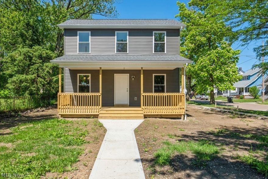 Rare Find NEW Construction From Foundation Up! Fantastic Colonial All Done in Today's Style and Colors! Large Front Porch Perfect for Relaxing! Features FIRST Floor Primary Bedroom with Ensuite Bathroom! There are 2 Additional Bedrooms on the Second Floor Along with Second Full Bath With Stackable Washer/Dryer Area. Beautifully Done Kitchen Featuring White Shaker Cabinets, LVP Flooring, Granite Countertops, Built-In Dishwasher and Microwave. Mud Room Off Kitchen with Access to Rear Entrance. Light & Bright Great Room also featuring LVP with a beautiful hardwood look. Full Basement has Loads of Potential for More Living Space! This Is A Fannie Mae HomePath Property.