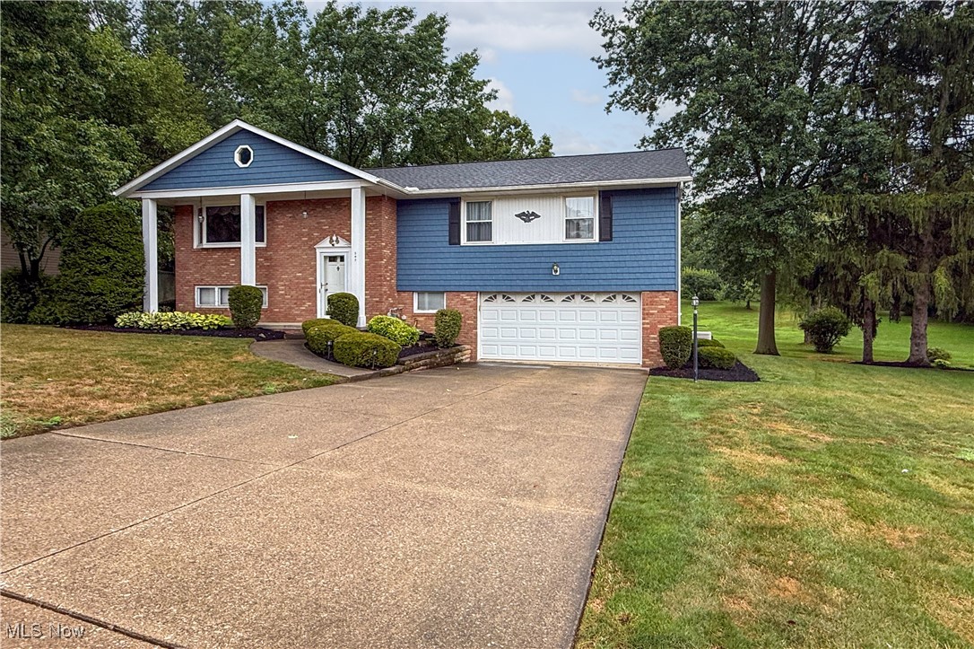 Welcome to 297 Hillsdale Circle, a spacious 3-bedroom, 2.5-bath bi-level home on a quiet, sought-after street, situated on a generously sized .29 acre lot, just minutes from Historic Downtown Wadsworth. Step inside to discover a large living room, an eat-in kitchen with granite countertops, and a lower-level recreation room complete with a cozy fireplace, built-ins, and walk-out access. The primary suite includes an attached full, remodeled bath, and a guest bath with double vanity and 2 ample bedrooms complete the main level. This home is being sold as-is, making it a great opportunity for buyers looking to customize, renovate, or invest in a well-located property close to schools, parks, shopping, and dining!