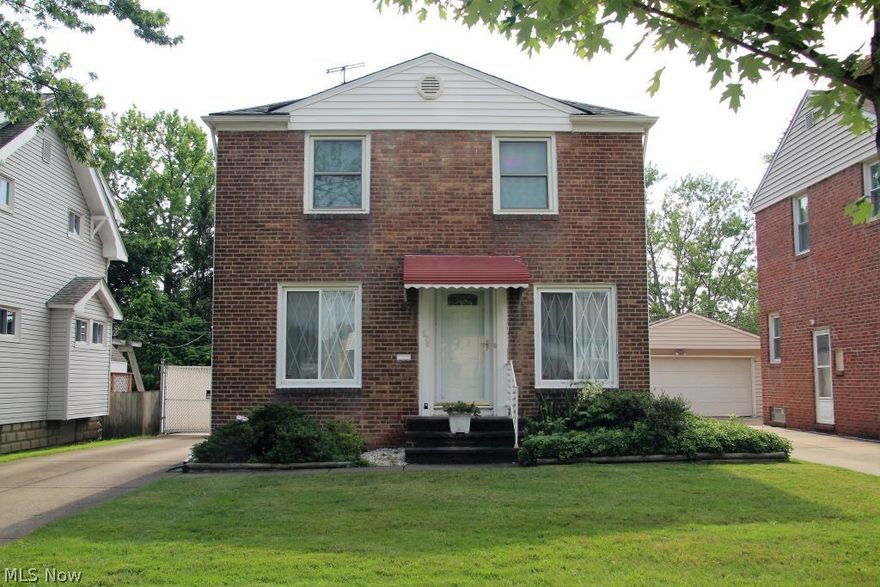 Major Price Reduction! Priced to Sell Quickly! Adorable well maintained all brick home with awesome 24X22 2+ car garage! Living room features newer carpet- 2014. Decorative archway leads to nice dining room open to kitchen with oak cabinetry. Kitchen offers full compliment of appliances, dishwasher new 2018. Upstairs features 3 bedrooms & full bath. Bed 1 is good size with ceiling fan. Bed 2 with hardwood flooring & attic access. Bed 3 with newer carpet, built-in storage plus closet. Hardwood floors under carpets. Full bath features pedestal sink and tub/shower combo. Rec room in partially finished basement offers additional 176 sqft. Good storage space & laundry area in basement complete with washer, dryer & stationary tub. Completely fenced-in backyard with 7X7 shed. Plenty of parking capability. New Roof 2009. Convenient location close to school, highway, shopping, dining & parks! Come check out all this home has to offer!