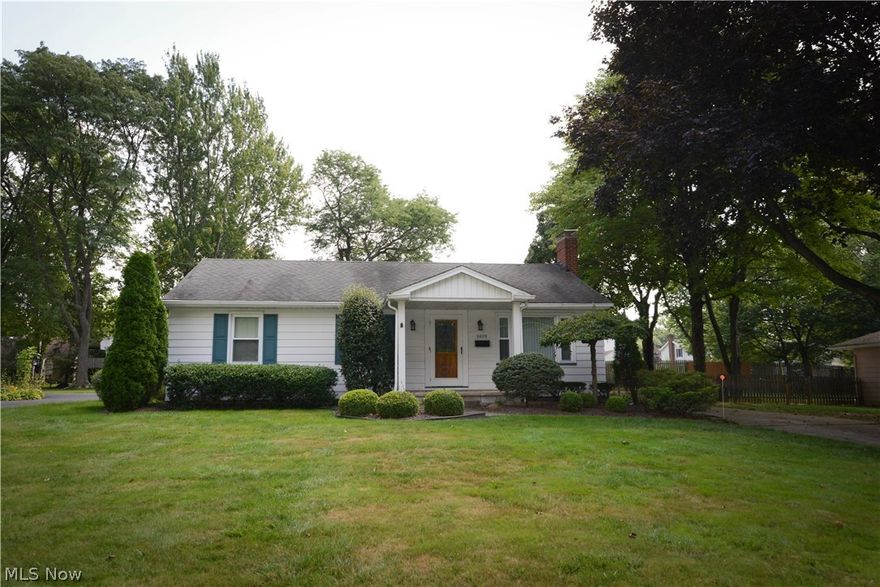 What a well maintained ranch in Poland! Love and care has been given here over the years. Great curb appeal starts off your entrance to this lovely home. The covered front porch invites you in to the spacious living room. The kitchen and dining areas are combined and the dining area has a beautiful bay window. Great natural lighting. Owners updated the countertops and there is plenty of storage in this kitchen! Appliances stay. All three bedrooms are spacious and have good closet space, some have additional storage space built in as well! First floor full bath has shower tub combo, built in linen closet, vinyl flooring and nicely kept. The basement is finished and there is a fun rec room and also a great bar area for entertaining. The piano can stay! Second bath in the basement as well. Laundry room in basement. Dryer stays but sorry no washer here. Huge food pantry in laundry as well. Freezer can stay. Central Air. Vinyl windows 2003. Furnace and central air estimated replacement 2010