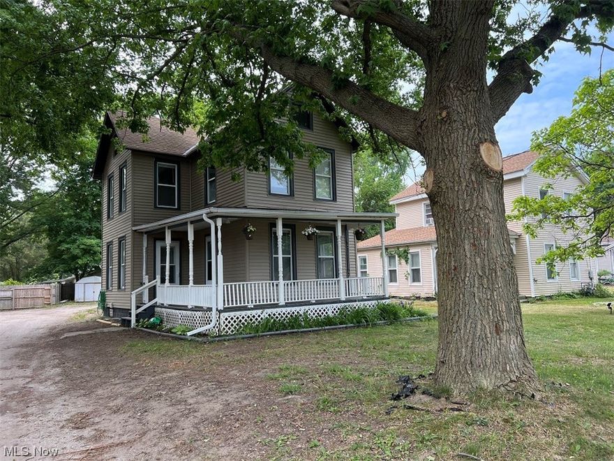 Relax and enjoy the charming front porch on this quaint home build in 1890 that offers 3 bedrooms and 3 full baths. Home has a 1st floor bedroom w/private bath. The bonus room on the first floor could be an additional bedroom, home office, family room, craft room, the possibilities are endless. There are two bedroom and a full bath on the second floor with a doorway in the 2nd bedroom leading to a partially finished area that would be a great play space, media room or storage area. All appliances stay. This home has so much potential. Walking distance to downtown Geneva and just a short drive to Geneva-on-the-Lake, Spire, shopping, Rt 90, wineries and more!