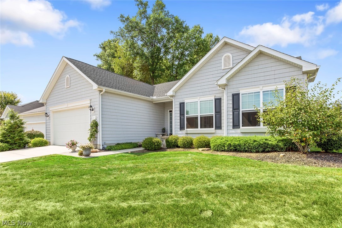 Welcome to 7 Hampton Ct, Olmsted Falls, OH. This 3 bed 2 bath home features 1,742 square feet of living space for you or your family. This home is located in the desirable Villas Of Falls Point. You are seconds away from the Villas Of Falls Point pool, clubhouse, tennis courts, and exercise Room! Living has never became more relaxing, exciting, and fun with what this home has to offer. This home has everything you need on one floor like the master bedroom with ensuite, additional bedroom/office, laundry, and more. The living room offers vaulted ceilings and a fireplace for you to enjoy during the fall and winter weather here in Northeast Ohio. One of the main features that separates this home is the partially finished basement that you can use as a man cave, additional living, rec room, game room, movie room, the options are endless. Love being outside? You will be able to enjoy your morning coffee on the private patio which also is covered by an awning. The backyard is very spacious