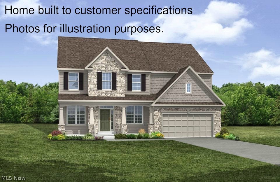 Drees Homes Buchanan design. This home is to-be-built to customer specifications. Photo for illustrative purposes.