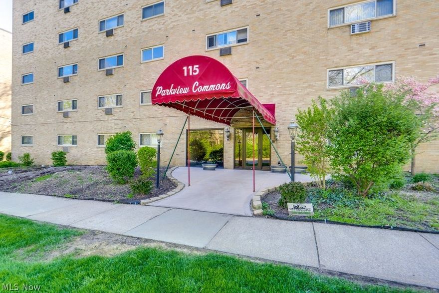 Welcome to this well-maintained 3rd-floor condo located in the heart of downtown Berea, offering low-maintenance living in an unbeatable location. Enjoy peaceful west-facing views overlooking the Cleveland Metroparks, creating a relaxing natural backdrop right outside your window.

The building features a covered front entrance that leads into a comfortable, inviting lobby—perfect for meeting guests or spending time with neighbors. A secured entry provides added peace of mind.

Location is everything here. Just steps away, you’ll find the Berea Public Library, local playground and pool, Valley Parkway Trail, Wallace Lake, Baldwin Wallace University, and a variety of restaurants and shops. Coe Lake is also nearby and can be seen from the rear of the property.

The unit itself is easily accessible via elevator or stairs and offers a clean, neutral interior with a nicely updated bathroom. The kitchen includes a refrigerator and flat-top electric range, making it move-in ready. Heating is supplied through a central boiler system with baseboard hot water heat, and a wall A/C unit in the living room provides comfort during warmer months.

With quick access to Cleveland Hopkins Airport, I-71, I-480, and the Ohio Turnpike, commuting and travel are simple and convenient.

A great opportunity to own a move-in ready condo in a highly desirable Berea location—schedule your showing today!