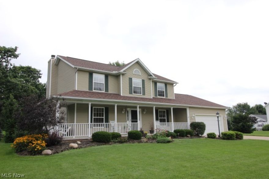 Wow! So much to offer! Pristine, spacious & beautifully updated 4 bedroom, 3.5  bath Colonial w/2880SF including finished basement* Entry w/ceramic floor* Great room w/gas log fireplace, crown molding, built in desk, book shelves & cabinet* Formal dining w/ceramic floor* Updated kitchen w/ceramic back splash, stainless appliances, island, desk, pantry & eating area w/crown molding & atrium door to deck* 1st floor office & laundry* Vaulted master w/fan, walk in closet & bath w/walk in tile shower & double vanity* Lower level w/rec room w/wet bar, island, dishwasher, full bath, glass block windows & plenty of storage area* 6 panel oak doors* Covered front porch* Deck* Paver patio/fire pit w/seating wall* 10x12 utility bldg.* 30 yr. shingles, single layer (5/2014)* 2 1/2 car attached w/service door & shelving* Pretty landscaping* Home warranty provided* Single owner*