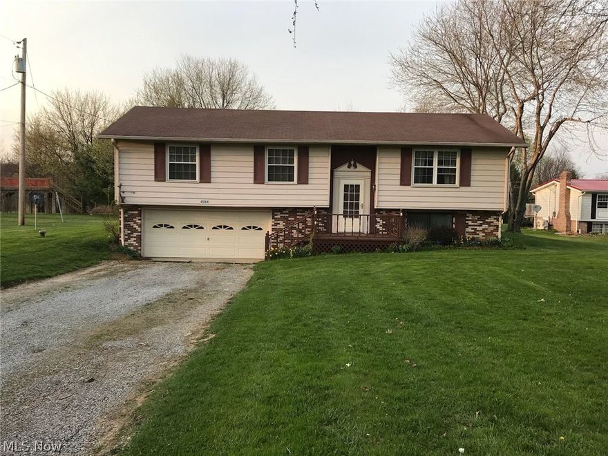 Beautiful split level home situated on just over an acre.  This 3 bedroom 1-1/2 bath has many updates including new electric, deck and a 12 x 22 outbuilding in 2016.  Recently updated kitchen-carpet and windows-finished lower level could be a 4th bedroom or rec room. Come make this your new home.