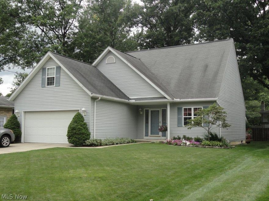 Today’s Contemporary design open floor plan w/vaulted ceilings in spacious great rm w/FP.  1st floor master suite with walk in closet & master bath, 1st floor den, eat-in kitchen w/morning room & sliding glass doors leading to deck & park like yard (perfect for entertaining family & friends. 3 more bedrooms and full bath (one bed large enough to be either a second master or play room). 1st floor laundry room & ½ guest bath! Full basement & 2 car attached garage finish off this ready to move in home! Home Warranty provided. HVAC & Hot water tank installed 2013. Gas grill with natural gas hook up to stay.