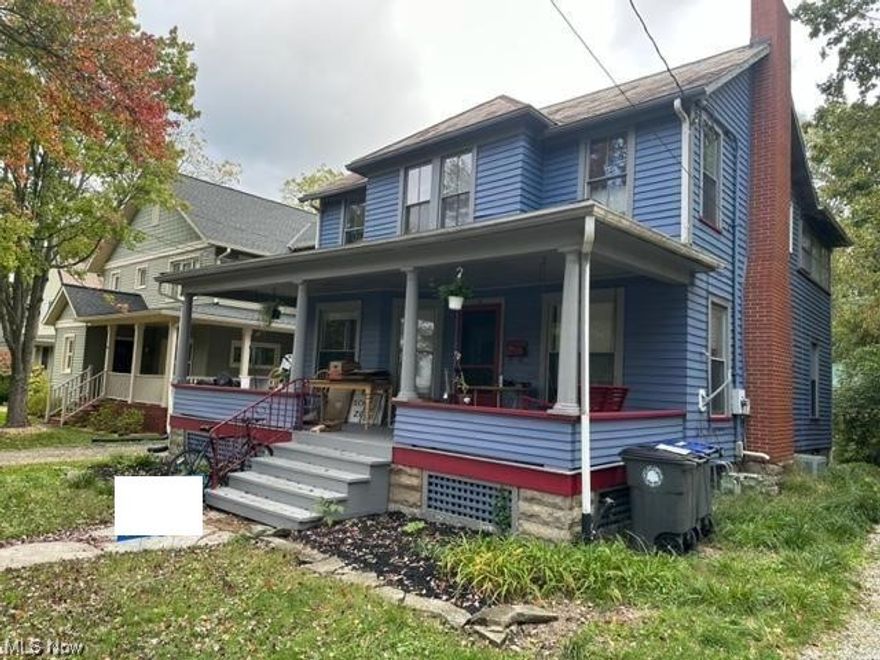 Great student 4 bedroom rental with years of full occupancy and located in a very nice area close to the College  . This home is a very good investment and produces good income  for a investor. The covered front porch is a great feature and is a great place to relax. This house has all the original wood floors throughout and are in good  shape. . The most recent upgrades are a 90% efficiency furnace, upgraded electrical and newer hot water tank. The basement area is in great  shape for a older home . The house could also be a great residential home .  The living room and dinning area are open and create a great entertaining area. There is a 1 car detached garage also.  Make your appointment today to see this very nice home.