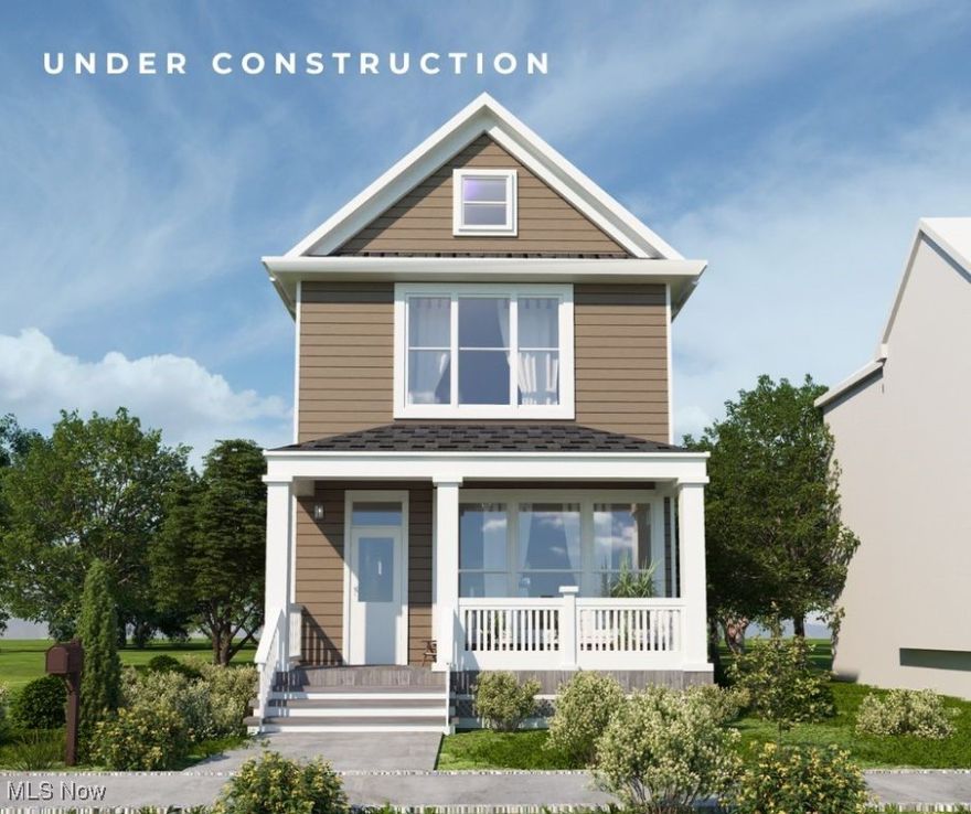 Under Construction - Built to Qualify for Cleveland's 15 year tax abatement! Knez presents our charming 25' Metro Bay floor plan in the heart of Fairfax. This east-side community is growing quickly with no signs of stopping. Walking distance from Cleveland Clinic's Main Campus, your residence is in the center of Cleveland's medical and educational hub! Just down the road from University Circle, you are alongside the Cleveland Botanical Gardens, fabulous dining in Little Italy, and a variety of historic museums that Cleveland offers. Walk into your home from a spacious and covered front porch. Tall 10' foot ceilings and walls of windows make for a bright, airy first floor. Enjoy an upgraded kitchen with a sprawling quartz island and glass-tiled backsplash. Upstairs, find your full bath, and 3 spacious bedrooms including a glorious primary suite - ensuite bathroom, vaulted ceilings, adorable Bay window, and walk-in closet! Upgrades continue in the primary bath with a full tiled, frameless glass door with tiled floors and quartz counters. A full 9' basement and attached 2-car garage bring convenience and ultimate storage!  The opportunity to live in one of Cleveland's most progressive communities becomes even more enticing when new home buyers are eligible for Cleveland's 15-Year Tax Abatement! The incentive is even stronger for qualifying employees of Case Western Reserve University, Cleveland Clinic, Cleveland Museum of Art, Judson at University Circle, and University Hospitals. With The Greater Circle Living Program and the offerings of local institutions, these employees could gain up to a $30,000 Forgivable Down Payment Assistance with the purchase of their​​‌​​​​‌​‌​​​‌‌​​​‌‌‌​​‌​​‌‌​​​​ home.
