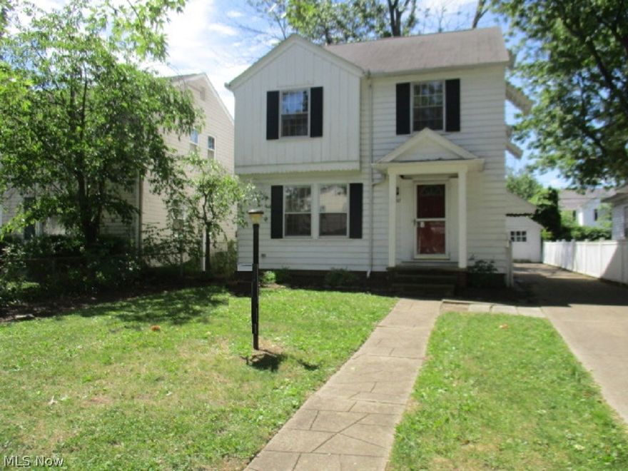 This is a Homepath property. Charming Colonial on tree-lined street in Elyria. Living room with fireplace. Formal dining room with built-in corner china cabinet. Light & bright kitchen with breakfast nook and side entry. Basement is partially finished as rec room with fireplace, half bath, plenty of storage space and laundry hook-ups. Bedrooms upstairs are spacious and includes 3rd floor bedroom which can easily be used as office space or play room. Extra large full bath with built-in armoire and drawers. Great location - close to schools, park and retail shops. Don't pass this up!