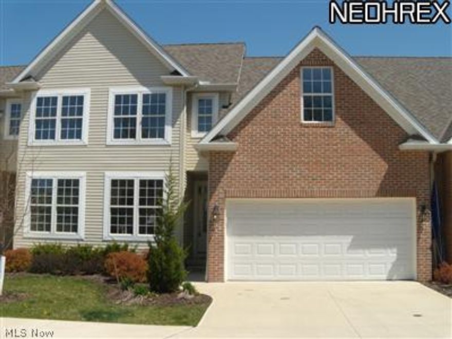 Last unit left in phase one of Briar Ridge Manor. This beautiful and desirable newer town home is ready to move in and place your furniture. New flooring throughout with no carpet. Located in the heart of Westlake, best value for newer construction. Hard to find condo unit with full basement and rough in for half bath. Basement could be finished into amazing rec room, office and bath. 2 story great room, 1st floor den, dining/eating area, 2 car attached garage, first floor laundry room, Gourmet kitchen w/island & many upgrades including stainless appliances. Patio area off kitchen w/sliding doors. Open and finished staircase leads to large lower level which could be made into additional square footage. Easy living with all the pluses of a single family home. Low maintenance fee. Close to Crocker Park, Rec Center and all major highways.