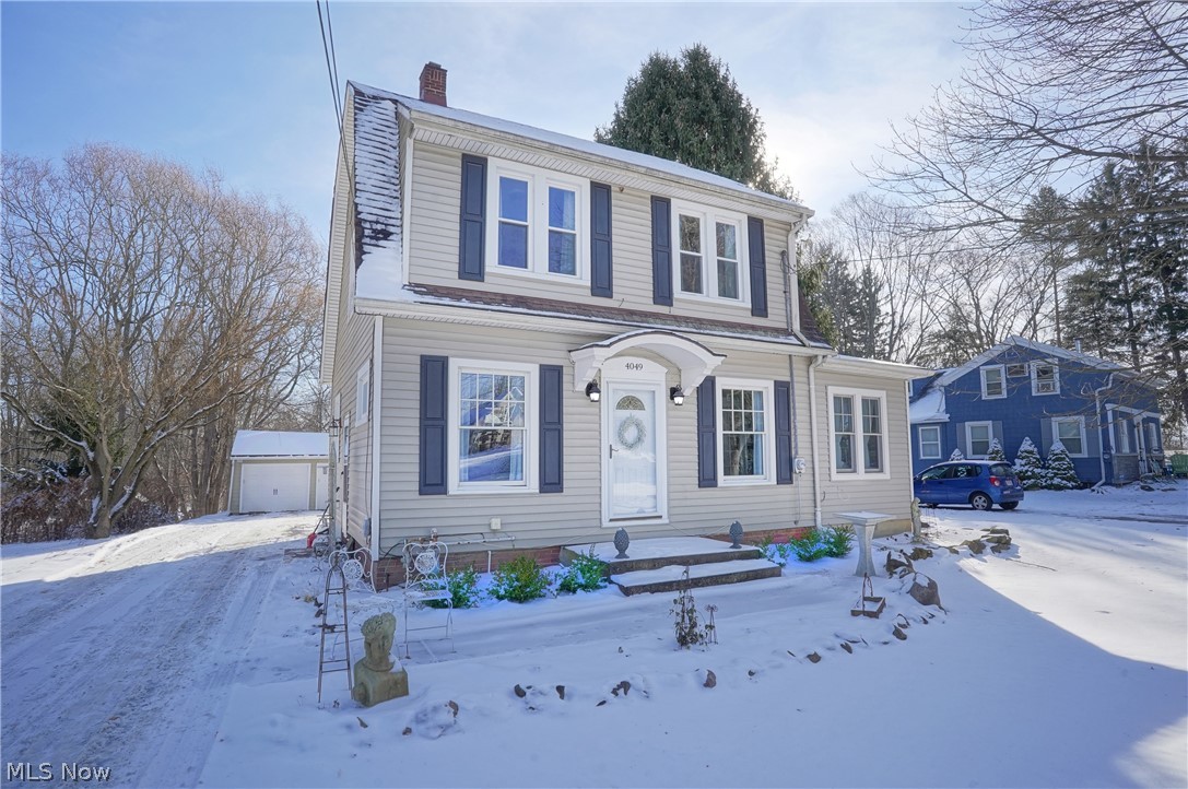 WOW! This gorgeous home has it all! Welcome to this three bedroom, one and half bath colonial home offering bright, neutral colors throughout, wood floors in the large living room and office. Dining room open to the beautiful kitchen which offers glass doors on cabinets, plenty of storage, new stove (2022), refrigerator, dishwasher, built in microwave. Upstairs you will find three bedrooms, wood floors, full bath has been updated with tiled stand-up shower. The finished waterproof basement (2016) has so much more space for entertaining, work out area etc, recently replaced windows, laundry area with washer and dryer, sump pump (2016), furnace serviced in (12/2022), new April Aire (12/2022) and new electric panel (2014). There is a 2.5 car detached garage with new garage doors. Large scenic lot offering so much space for entertaining or just relaxing by the flower gardens. Some more updates include newer vinyl siding and shutters, recently painted throughout the home over the past year,