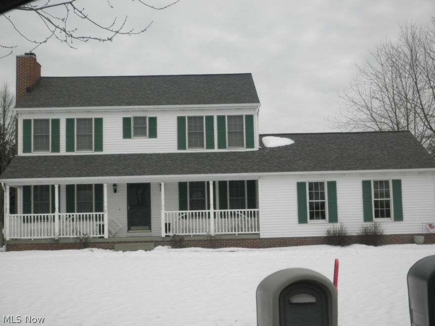 Transferring...Colonial 2story, 4Brs, 2 1/2baths on a family friendly street.  Updated and move in ready. LR, fireplace(has gas line, no logs), DR w/ hardwood floors, eat in kitchen w/bar and appliances. Office or den completes the first floor. Second floor boosts 4 nice sized bedrooms. Main bath and a master bath off bedroom. Large walk in closet in master and hall linen closet. Full basement. 200 amp service, sump pump. Super sized back yard(almost 1 acre) for kids and pets.  Workshop area in the basement. Come take a look!!