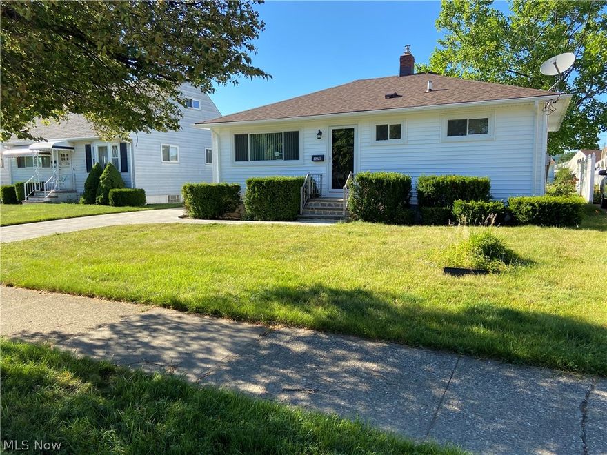 Sharp Ranch with new vinyl siding & gutters,remodeled kitchen,new furnace and central air,new plumbing,new electrical,new hot water heater,new flooring and carpeting thru-out,finished rec room,new roof on house & garage,newer concrete drive,2 car garage