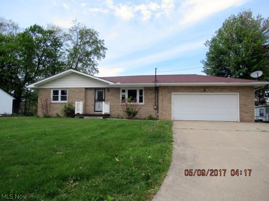 Spacious Brick Ranch features over One Half Acre Parcel with a Large Patio and Outbuilding. Patio opens to a Four Seasons Room with Garage Access. Dining Area open to Kitchen and Breakfast Bar, Nice Size Living Room, Master with Private Bath, and Nice Community Bath. Large Open Basement with a finished Room, Laundry Area, and Utility. There is a large Space ready to finish into an awesome Media Room, Man Cave, Workshop, or Children's Playroom. This Home has so many possibilities, this is a perfect opportunity for a first time buyer or investment, finish just the way you want with all of your personal preferences, just how you have dreamed!! Buyer is responsible for due diligence in researching all information, taxes, assessments, all Inspections and or POS Requirements. Seller has no reports or disclosures, Property to be Sold AS-IS with all faults. Agents See Broker Remarks for Offer Instructions and Requirements. Seller will not pay for Repair, Inspections, Surveys, or Warranties.