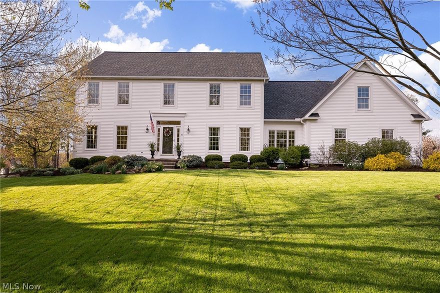Be the first to see this spacious 5 bedroom 3.5 bath Village West Hudson Colonial! With sidewalks to downtown this home is ideally situated for you to take advantage of all that Hudson, Ohio has to offer. When you arrive, you will be impressed by the curb appeal of this home. Before heading inside take a look at the beautifully landscaped fenced back yard, which offers a stamped patio, deck and screened porch. As you enter, you are greeted with 9 ft ceilings and glimmering hardwood floors that are found throughout the entire home. The first floor offers a formal living and dining room, which leads to the eat-in-kitchen with granite and SS appliances. Off the kitchen is a large family room with a fireplace and access to the screened porch.  The screened in porch is one of the many highlights of this property and the perfect vantage point to relax and enjoy the peaceful backyard. Down the back hall you will find a half bath, home office, laundry room and access to the 3 car garage. The h