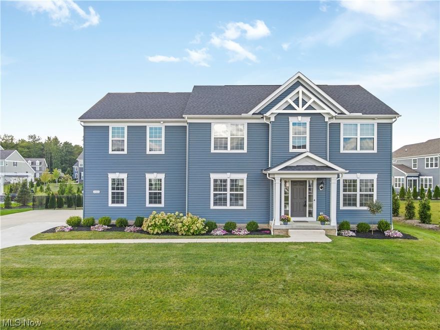 Welcome home to this stunning colonial in the sought after Reserve of River Oaks community. Situated on a quiet street, this Holbrok model home is sure to impress with added amenities such as a finished basement, spacious covered patio area and an enormous swimming pool just to name a few. With 4 bedrooms, three full baths, the laundry room and a generous sitting room on the second floor, this home has space for everyone in the family. The main floor boasts 9 ft. ceilings and beautiful hardwood flooring with an office, dining room, an open concept kitchen with walk in pantry, mudroom, family management area, living room area and a bright sunroom/sitting area. Cozy up to the inviting fireplace or enjoy your coffee outside on the on the veranda. The basement is finished with a full bathroom and storage areas.This community offers several year around community activities for the entire family. This home is a short distance from all of the amenities Hudson as to offer as well as close freeway access. Schedule your showing today! Seller is also a licensed real estate agent in the state of Ohio.