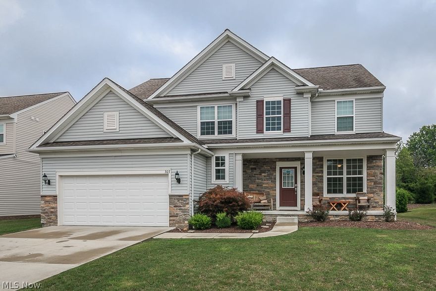 Fabulous 4 bedroom, 3 1/2 bath Colonial with convenient 2nd floor laundry.  Ideal for entertaining the open floor plan includes
a spacious Sunroom, kitchen and family room together. Kitchen island accommodates seating for 5. Granite counters, stainless steel appliances including a double oven, 5 burner cooktop and walk in pantry. Efficient computer/work/craft area off kitchen. Gather in the family room accented by granite Fireplace with gas logs or in the beautiful Sunroom which affords abundant natural light. First floor office or flex room. The 2nd floor features a spacious loft area. The master suite features a master bath with large shower, double sinks and a walk in closet. A 3rd full bath was added to a bedroom to make it an ideal guest suite!  Full basement with loads of storage, pre-plumbed for bath waiting for your imagination. Upgraded patio with fireplace in the private yard provides space for relaxing and entertaining.  Enjoy the Aberdeen lifestyle with amenities including