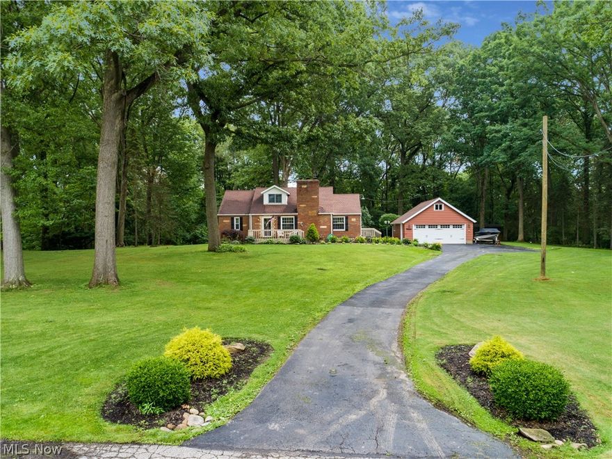 Welcome to 4369 Wilcor Dr, New Franklin ~ Beautiful location*1.5 acres with mature trees*3 bed 2 bath brick cape*finished basement*Luxury Vinyl on main floor*wood burning fireplace with barn beam mantle in living room*formal dining area*upstairs master offers skylights and much storage*Oversized 2 car garage*roof approx 8 years*custom blinds*dual furnaces*deck overlooking treed lot*Home warranty included*Check out 4369 Wilcor Dr, New Franklin today!