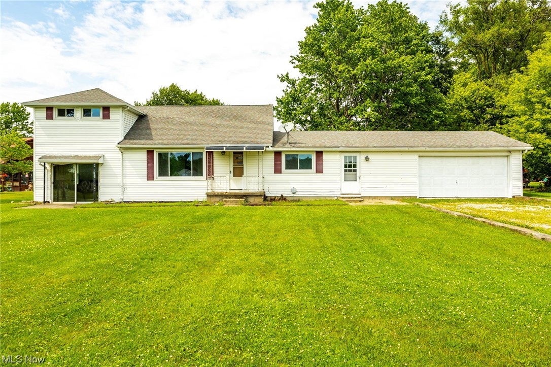 Situated on over an acre lot this home features 1930 SqFt, 4 bedrooms, eat-in kitchen, dining room, living room, extra room that would make a great office and a large two car attached garage. Updates include roof, furnace, air, hot water tank, windows and siding. Located in the Keystone School district and less than 10 minutes to 10/480. Immediate possession! Call for a tour today!